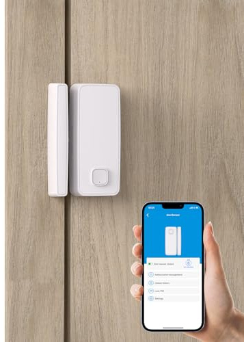 WELOCK Door Sensor DS1BT Türsensor für Welock Elektronisches türschloss, Mitteilungen Tür offen und geschlossen aus der Ferne, weiß Bluetooth Zubehör für Elektronisches Türschloss