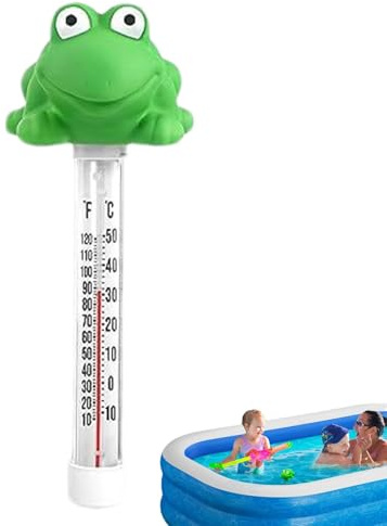 Pool Thermometer Leicht Ablesbar, Frog Floating Pool Thermometer, Wassertemperatur Thermometer Für Pools Und Spas, Schwimmbad Thermometer, Schwimmende Pool Thermometer