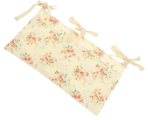 SHOWERORO Crib Organizer Für Babywagen Praktische Aufbewahrungstasche Für Babybett Hängend Dekorativ Mit Blumenmuster Für Neugeborene Leicht Und Vielseitig Einsetzbar