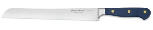 WÜSTHOF Classic Brotmesser 23 cm mit Präzisions-Doppelwellenschliff, Wild Blueberry (Blau), 9