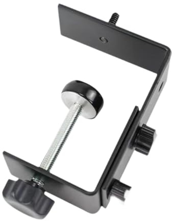 perfeclan Einstellbare Arbeitsoberflächenmontagehalterungsklemme Klemme 5-12 cm einstellbare dicke C-Basis-Basis-Montagezubehör für Schreibtisch