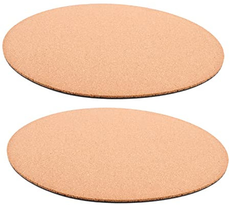 JOINPAYA Tappetino per Fioriere da Giardino e Sottovaso in Sughero 12 Pollici 2 Pezzi, Resistente e Riutilizzabile per Vaso di Piante, Protezione Antiscivolo per Uso Interno Ed Esterno