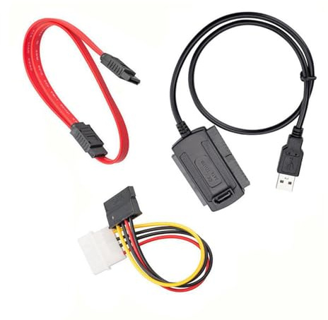 THINCAN Cable adaptador USB 2.0 para discos duros y conectores ópticos con instalación rápida cable USB