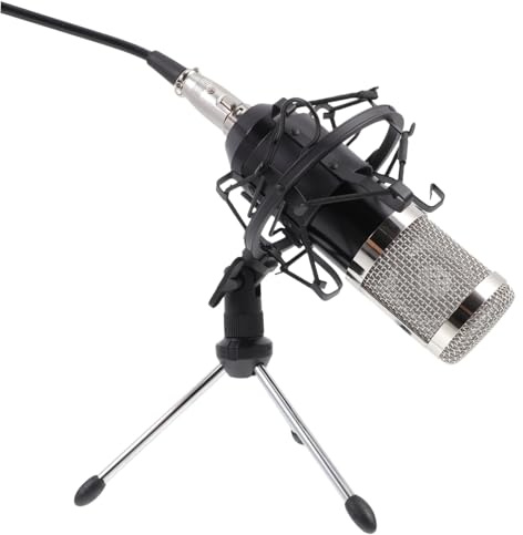 LRXIYODE Condenser Microphone Set Wired Recording Mic Kit Versatile for Home Studio Karaoke Streaming Conference Use with Thick Full Sound