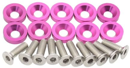 Xinsheinelry Alluminio Paradonni Rondella Rondella Arrugginita Giove Giove Dressing con Bulloni per Paraurti per Auto Dresse A Motore Kit