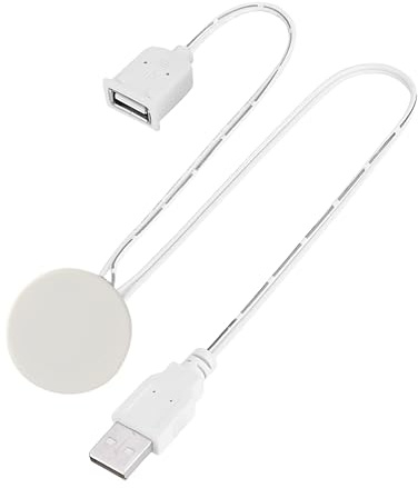 Clearhill 5V USB Interrupteur Tactile Transparent à Balayage Main avec Connecteurs USB Mâle et Femelle, pour Luminaire, Bande LED, Lampes de Table, Blanc