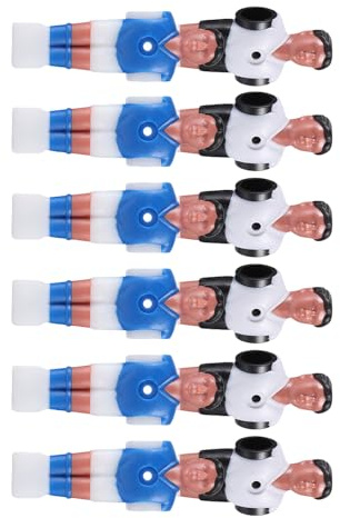 TOYANDONA 12 Muñecos de Futbolín 12piezas Mini Jugadores de Fútbol de Simulación Figuras para Mesa de Futbolín Atletas de Fútbol Falso en Colores y