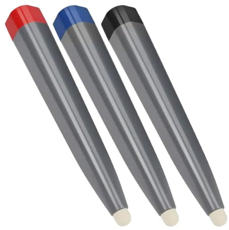 Set di 3 Penne Touch per Schermo, Punta in Feltro Abs | Scrittura e Disegno Sul Display, Sensibilità Precisa, Effetto Penna Reale, Portatile, per Dispositivi Touch