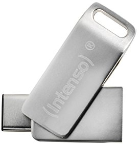 Intenso cMobile Line 64 GB - Chiavetta USB 3.2 Gen 1x1 USB-C & USB-A, Argento