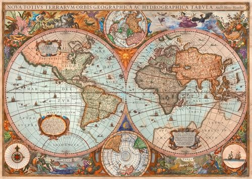 Schmidt Spiele Antique World Map Jigsaw Puzzle 3000 Pieces