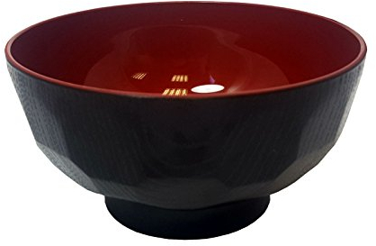 Sushisushi Japanese Rice Bowl/Miso Bowl, Red