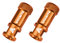 Granite Juicy Nipple Ventilkappen mit Ventilkernentfernungsfunktion, einfach zu verwendende Fahrradreifen-Schutzhüllen (Orange).