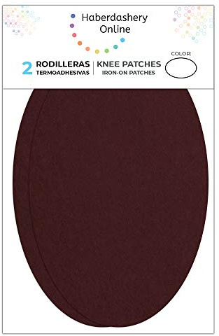 2 Knieschützer - Ellenbogenschoner aus Wildleder/Wildleder. Aufnäher zum Schutz Ihrer Kleidung und Reparatur von Hosen, Jacken, Pullover, Hemden. 16 x 10 cm 91. bordeaux