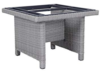 KETTLER Palma Modular Tisch-Gestell 95x95cm Salt-n-Pepper
