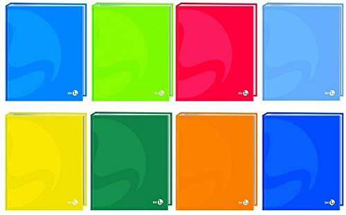 BM BeMore - Raccoglitore ad Anelli Color 0107359 - Dimensioni 18,5cm x 22cm - Copertina Pesante Plastificata Lucida - Confezione da 5 Pezzi - Colori Assortiti