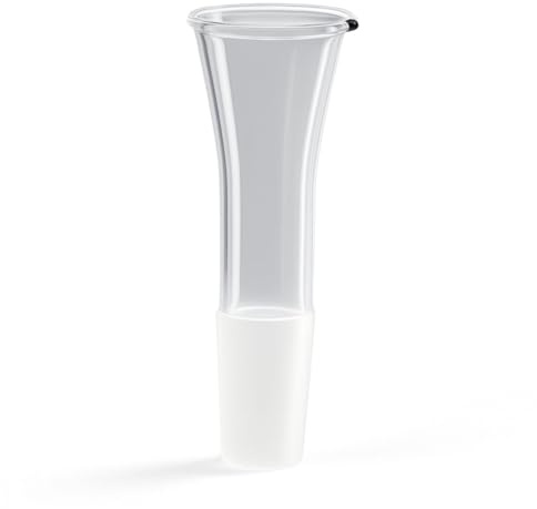 Weedness Bong-Glas-Kopf 18,8 mm Schliff Trichter lang - Steckkopf Chillum Adapter Bong Zubehör Köpfchen Head Aufsatz Bowl