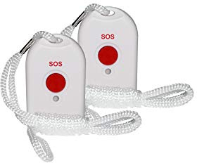 2 HANDSENDER für das MaxCom481 SOS Senioren Festnetztelefon mit SOS (G-TELWARE)