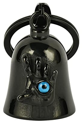 MidSmile Motorrad Glöckchen: The Witch's Hand Biker Bell | Motorrad Schlüsselanhänger Guardian Bell, Evil Eye Motorrad Zubehör Gremlin Bell Geschenke Für Männer und Frauen