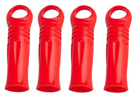 NentMent 4 Pack 25mm / 1inch Broom Handle End Cap Mop Rod Reaching Pole Handle Grip Clothesline Stick Sleeve Replacement Head Grips for Mop Handles Tube Tail Hanger Repair Parts