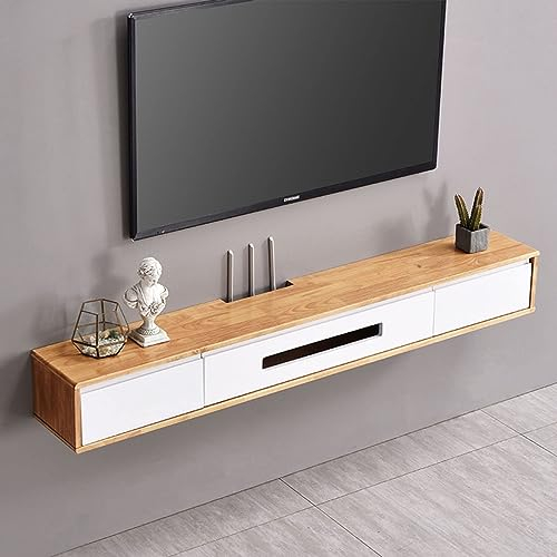 TV Lowboard Hängend - Wandmontage TV-Schrank - TV Schrank Hängend, TV-Ständer Für Medienkonsole, Entertainment-Center, 120 Cm TV-Ständer, Wandmontiertes TV-Lowboard, DVD-Aufbewahrungsregal ( Color : B