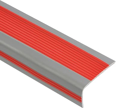 Eckenkanten-Zierleisten Kantenschutz Flexible Gummistufen PVC Kunststoff Treppen-Kantenschutz Treppenkantenprofil Treppenprofil L-Form Geeignet für Außen- und Innentreppen. ( Color : Rosso , Size : 5c