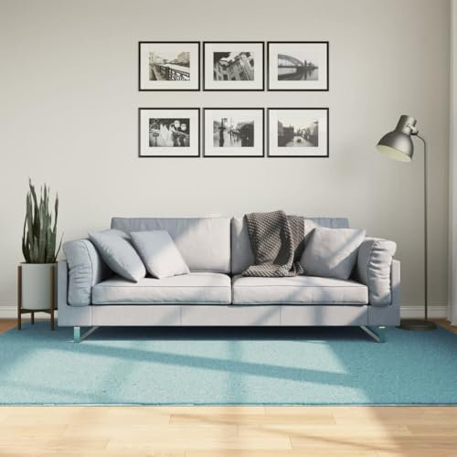Tidyard Teppich Bambusmatte Wohnzimmerteppich Badezimmerteppich Bambusteppich rutschfest für Wohnzimmer,Läufer Küchenteppich Flurteppich Oviedo Kurzflor Grün 160x230 cm
