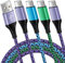 USB C Charger Cable, 4 Pack 6FT+3FT+2FT+1FT Type C Charger Cable Fast Charging, USB A to USB C Braided Cables for Samsung Galaxy S25 S24 A56 A55 A35 A34 A16 A15 Note 20 iPhone 16 15 Pro Max Plus