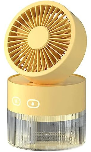 XFZJCHAP Ventilatore da Tavolo Mini Ventilatore con 3 impostazioni di velocità, Ventilatore Spray per umidificazione dell'Aria Fredda con Serbatoio dell'Acqua da 350 ml, Ventilatore da scrivania