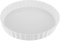 LDXDRU 26cm / 10 Inch Ceramic Quiche Dish, White Porcelain Flan Dish, Non-Stick Pie Dish Round Tart Pan Baking Dish for Pie Quiche Pizza Pasta
