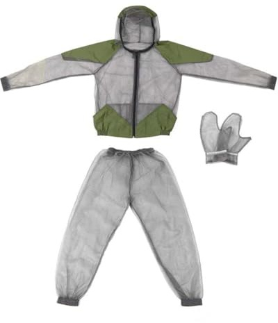Holibanna Conjunto De Ropa Para Exteriores Ropa De Camping Capucha Para Actividades Al Aire Guantes Incluidos Material Transpirable