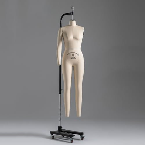 Verstellbare Schneiderpuppe – Ganzkörperpuppe mit abnehmbaren Armen und Beinen, höhenverstellbar zum Nähen von Kleidungsstücken, Schneidern und Gestalten