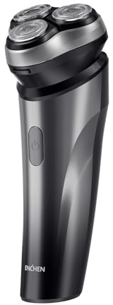 Hapivida Rasoio Elettrico Barba, Rasoio per Uomini Ricaricabile Tramite USB Rasoio a cordone con 3 Teste rotanti e Trimmer di Dettagli Pop-up per Uomini bagnati e asciutti