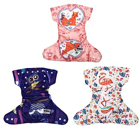JOINPAYA 3stücke Babywindelhose Mit Cartoon-aufdruck Auslaufsichere Hosen Für Junge Mädchen Aus Hochwertigem Material Für Mädchen Und Jungen