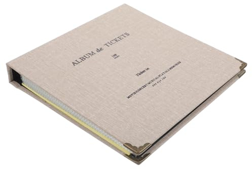 Gatuida Álbum Transparente Para Billetes y Fotos Soporte De Colección Organizador De Entradas