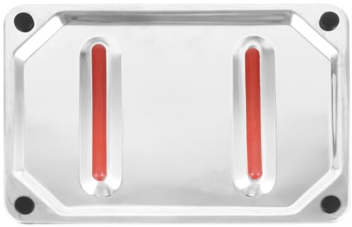 SOLUSTRE Edelstahl Bügelunterlage Hitzebeständige Unterlage Für Bügeleisen Schutzende Bügelmatte Für Tisch Und Dampfbügeleisen rutschfeste Eisenablage Für Stabilität Im Haushalt