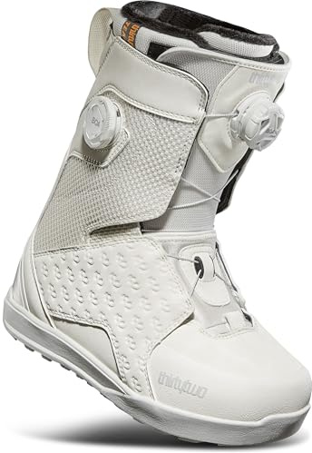 ThirtyTwo Lashed Double Boa Snowboard Boots - Snowboard Boots with Dual-Zone Lacing & Grippy Outsole - Women - Bone - Size 6