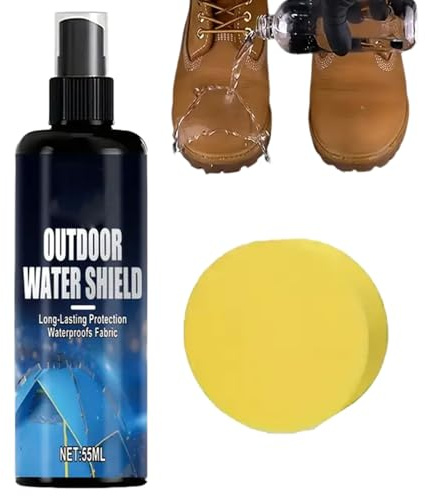 Gazocua Waterproofing Spray for Textiles, Boat Canopy, Rain Protection Coating, Water- Spray for Shoes, Canvas, Textiles, Tents, Trainers, Boots, Backpack, Outdoor, Travel, Hiking