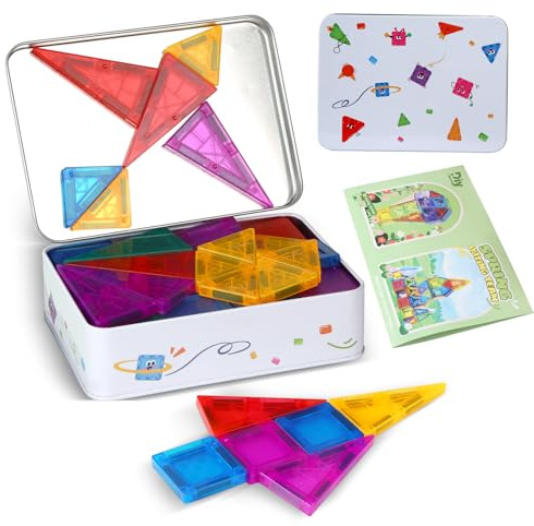 Bloques Magneticos Construccion Niños, 75 piezas Piezas Magneticas Niños Magnetic Building Blocks Construcciones Magneticas Juguetes Niños 2 Años Educa Imanes, Juguetes Niños 3 4 5 6 7 8 Años