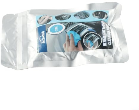 Yhenlovtt Gel de limpieza de coche para detalles interiores y eliminación de polvo, 20 g, masilla automotriz multiusos azul suave para rejillas de ventilación, electrónica