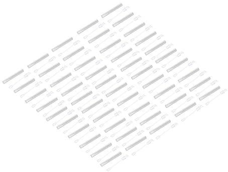 Seifenblasen-Zauberstäbe, 50 Stück, transparent, auslaufsicher, leicht, Seifenblasen-Zauberstab, Spielzeug für Hochzeiten, Partys, Jubiläen, Valentinstag