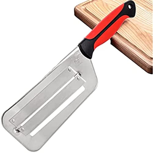 1PC Affettatrice di verdure doppia lama 2 fette coltello affettare bilancia di pesce coltelli pulitore cavolo cetriolo carota cipolla affettatrice pelapatate trituratore per cavolo metallo cavolo