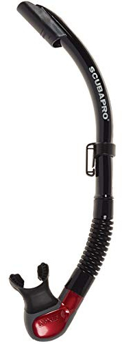 Scubapro Nexus Halbtrockener Schnorchel, Black/Metallic Red