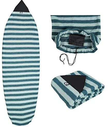 Neolife Surfboard-Socken – Strick-Schutztasche (Shortboard, Longboard und Hybrid) Größe 2,1 m, Tealweiß