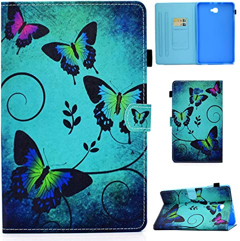 Hülle für Samsung Galaxy Tab A 10.1(2016)/ A6 10.1, Stand Folio Case Cover mit Stifthalter, Auto Schlaf/Wach für Samsung Galaxy Tab A6 Tablet (10,1 Zoll, SM-T580 T585) (Red Elephant)