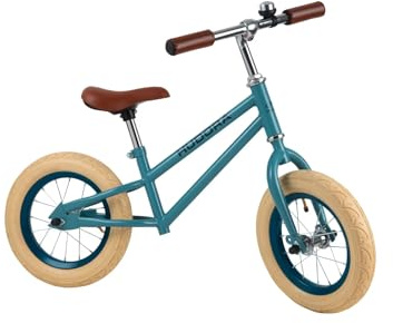 HUDORA 10429/00 Laufrad Retro Boy, blau | 12 Luftbereifung | Ab 3 Jahre