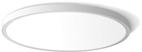 LED Flush Mount Ceiling Light Fixture, 5000K Daylight White 24W(240W Equivalent) 12 Inch Flat Modern Ceiling Lighting, 3200LM Ceiling Lamp for Bathroom Porch, Kitchen, Bedroom, Living Room, Hallway