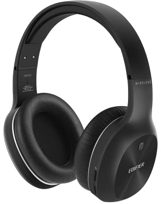 Edifier W800BT Plus Casque Supra-auriculaire sans Fil, Casque Bluetooth, CVC™ 8.0 Call Noise Cancelling, 55H de Lecture, Microphone Intégré, Bouton Physique, Contrôle APP, Noir