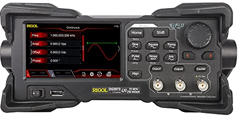 RIGOL DG2072 Funktions-/Arbitrary Waveform Generator, 70MHz maximale Ausgangsfrequenz, 250Msa/s Abtastrate, 16bits vertikale Auflösung, 2 Ausgangskanäle, 160 Arten von eingebauten Arbitrary Waveforms