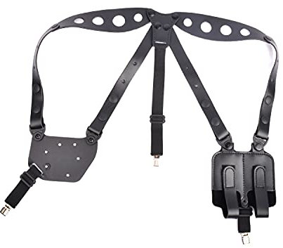 SAFARILAND® 1051-STX/ALS-Schulterholster horizontal/vertikal/Links, P30 (mit Ausschnitt für Korn)