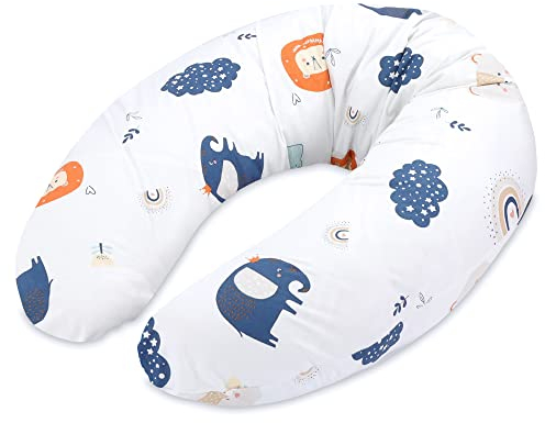 Totsy Baby Seitenschläferkissen Schlafkissen für Seitenschläfer 190 cm - Kuschelkissen Pregnancy Pillow Pillows for Sleeping Lagerungskissen Langes Kissen mit Bezug Oeko-Tex